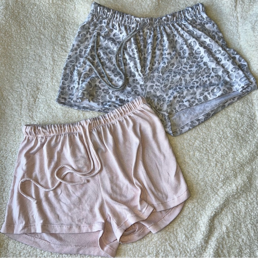 💓 2 PIECE PINK & LEOPARD PRINT PAJAMA SHORT SET 💓